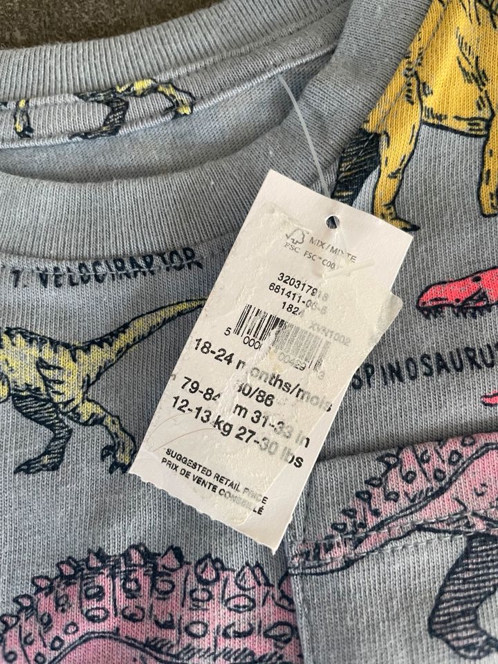 Baby Gap T-Shirt Dino, Gr.18-24Monate, 86-92cm NEU in Babenhausen