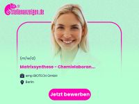 Matrixsynthese - Chemielaborant / Berlin - Pankow Vorschau