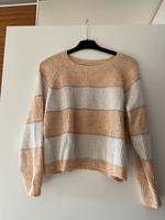 Beige weißer Strickpullover von Only Gr.M Frankfurt am Main - Gallusviertel Vorschau