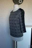Bluse Shirt ¾-Arm schwarz weiß kariert mit Spitze Gr XS Orsay neu Brandenburg - Neustadt (Dosse) Vorschau