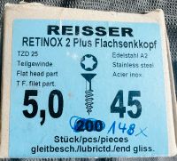 148 x Flachsenkkopf-Spanplattenschrauben REISSER 5x45 RETINOX 2+ Berlin - Köpenick Vorschau