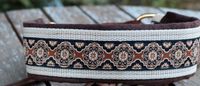 Hundehalsband mit Zugstopp, 45mm breit, braun/beige für 43cm Hals Nordrhein-Westfalen - Neuss Vorschau