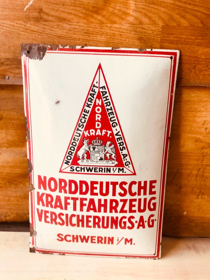 Altes Emailleschild in Bietigheim-Bissingen