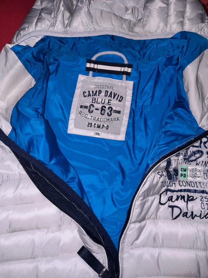 Camp David Winterjacke XXL Neu/ weiß-blau in Nordhausen