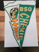 Original Wimpel BSG Chemie Leipzig DDR Oberliga Sachsen-Anhalt - Rogätz Vorschau
