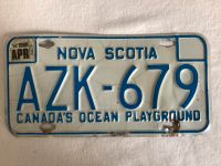 Kennzeichen Nummernschild License Plate Nova Scotia Canada Schleswig-Holstein - Laboe Vorschau