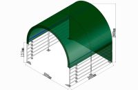 Unterstand 3 x 3 x 2,8 m Weidezelt  PVC-Plane 610 g/m² Witterungsschutz Pferde Koppelzelt NEU 9061061 Schleswig-Holstein - Großenwiehe Vorschau