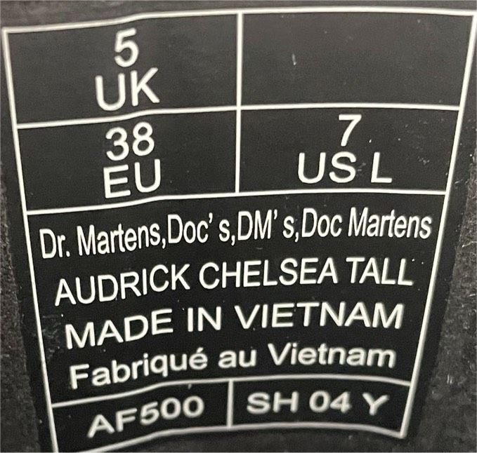 Dr. Martens Audrick Chelsea Tall Nappa Lux | Größe 38 | Art. 0277 in Remscheid