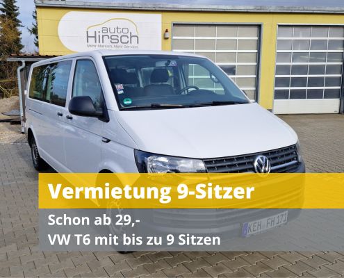 VW T6 Bus 9 Sitzer mieten in Wildenberg
