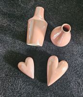 Deko Set rosa Herzen Vase 4 teilig Nordrhein-Westfalen - Alpen Vorschau