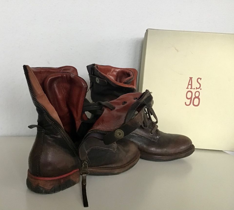 A.S.98 Boots Stiefel Sommerstiefel AS98 Airstep Schnürer 39 in Rechberghausen