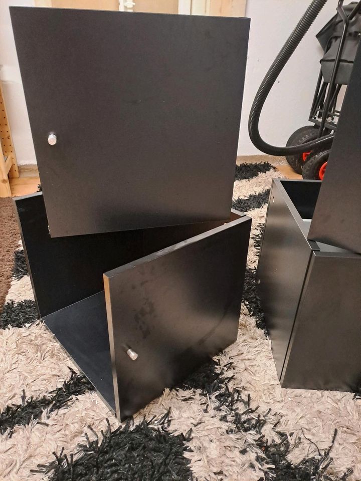 Ikea Kallax Türen, schwarz, top Zustand in Bohmte