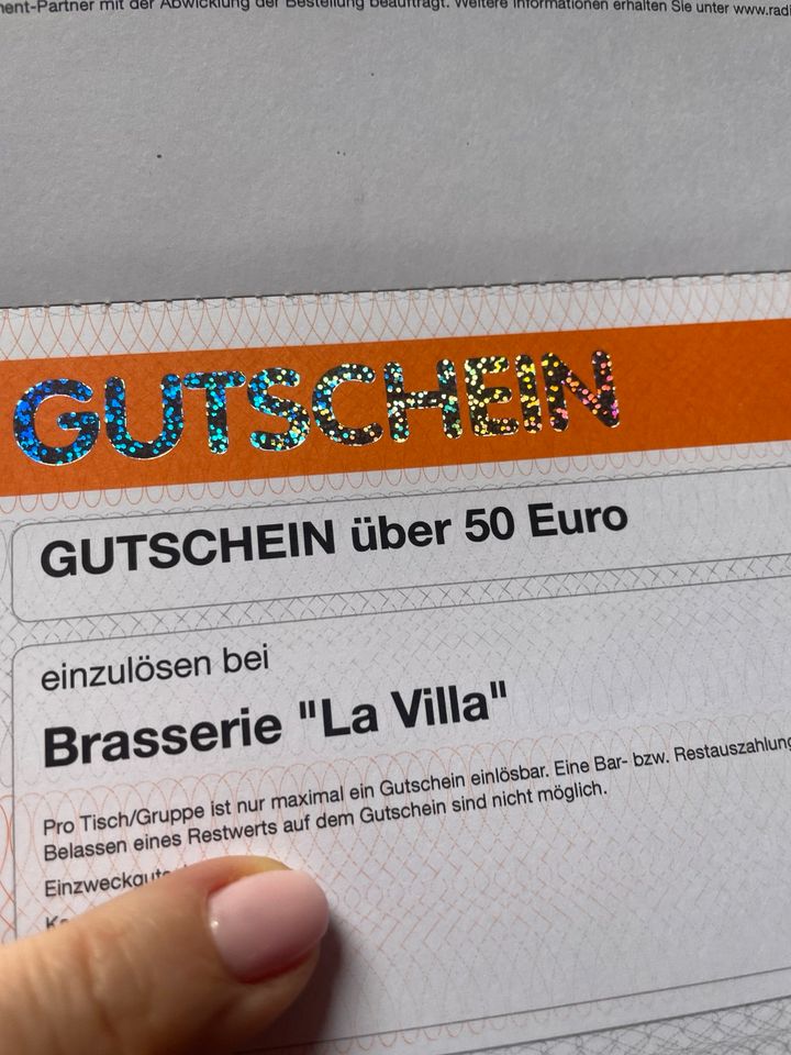 Gutschein im Wert von 50€ Brasserie „La Villa“ Bamberg in Ebelsbach