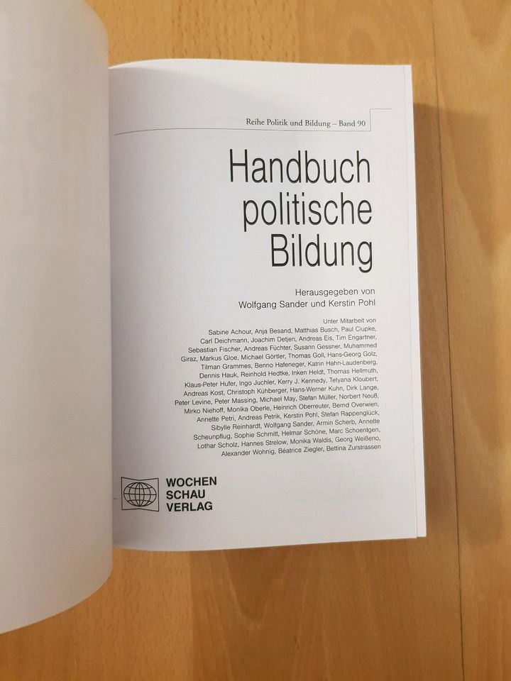 Wolfgang Sander Handbuch Politische Bildung Buch Bücher Politik in Frankfurt am Main