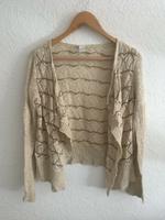 Vila - Strickjacke Cardigan creme beige braun mit Karo-Muster XS Innenstadt - Köln Deutz Vorschau