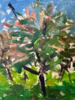 ACRYLGEMÄLDE ABSTRAKT GROSS 70x100cm OBSTBAUM WIESE Waldemar KUFNER (1940-2016)  - Versand kostenlos - Wir sind für Sie da lokal in 86830 Schwabmünchen oder online ARTHOME24 Bayern - Schwabmünchen Vorschau