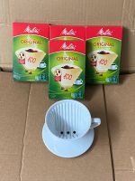 Melitta Filter 1 x Porzellan 100 und 3 x Papier Filter Nordrhein-Westfalen - Heiligenhaus Vorschau