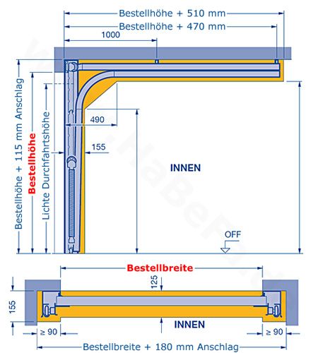 Sektionaltor Tor Hörmann RenoMatic RM42 2500/2125 mm ikl. Antrieb in Bad Hersfeld