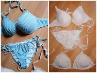 H&M 2 bikini Gr 38 blau und apricot Niedersachsen - Leer (Ostfriesland) Vorschau