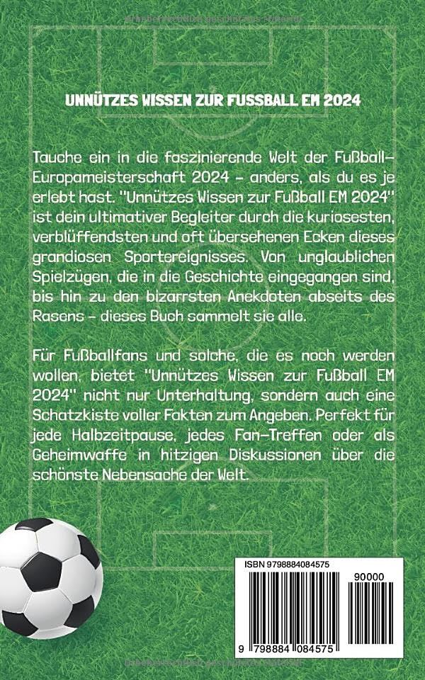 Unnützes Wissen zur Fussball EM 2024 NEU in Backnang