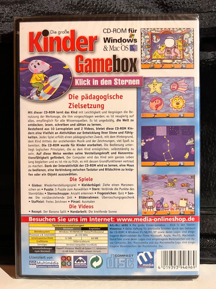 PC CD-ROM Die große Kinder Gamebox - Klick in den Sternen in Siegburg