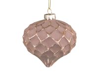 Weihnachtskugel Tropfen m.Goldmuster 8 cm mokka Chic Antique Bayern - Pöcking Vorschau