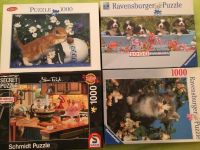 4 Puzzles 1000 Teile Ravensburger, Schmidt u.a. Nordrhein-Westfalen - Bottrop Vorschau