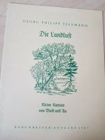 NOTEN Telemann Landlust Kantate Gesang Flöte Generalbaß Baden-Württemberg - Bötzingen Vorschau