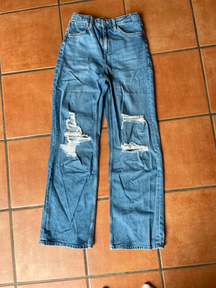 Baggy Fit Jeans H&M blau Größe 164 neuwertig in Lützelbach