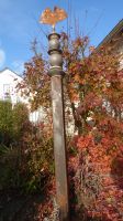 Gartendeko-Stele, Unikat, Edelrost, Keramikelemente, Ginkoblatt. Baden-Württemberg - Köngen Vorschau