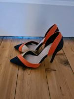 Zara Pumps High Heels Beige Blau Orange Größe 36 NEU Hamburg-Nord - Hamburg Barmbek Vorschau