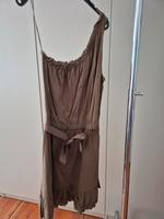 Mango MNG Kleid Oneshoulder Sommerkleid Khaki Gr. S Mitte - Wedding Vorschau