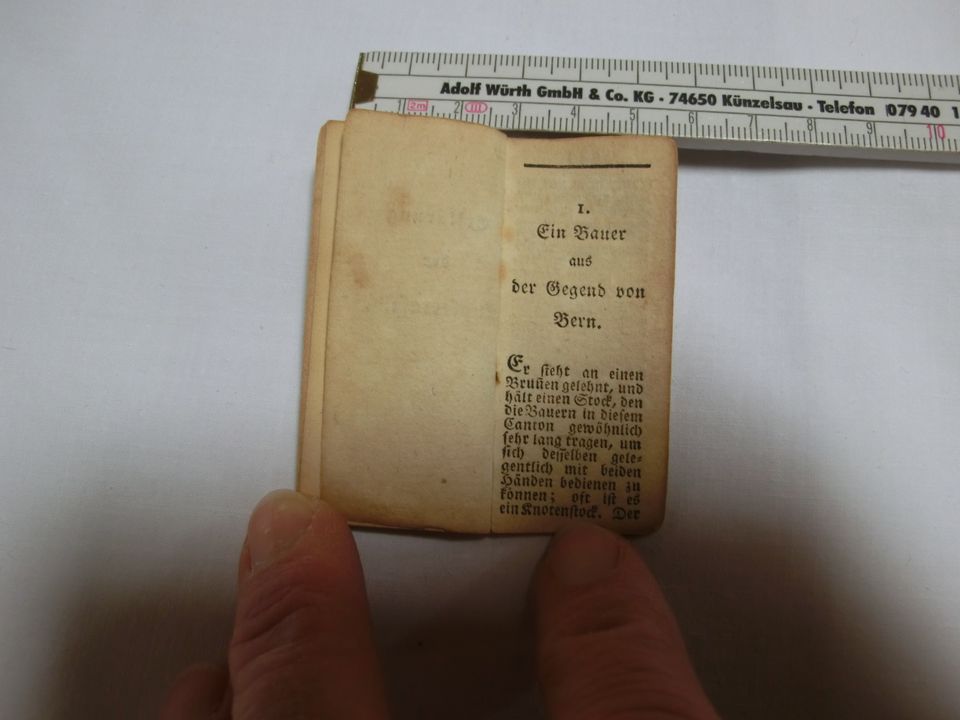Miniatur Taschenkalender auf das Schaltjahr 1796 in Samerberg