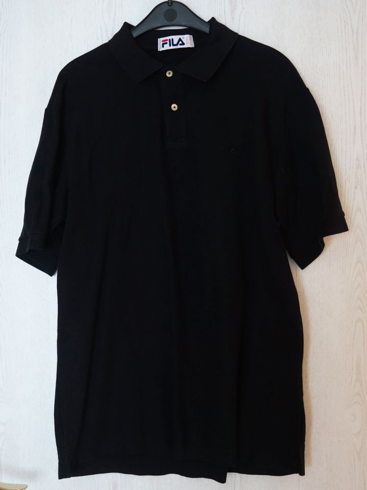 Kurzarm Poloshirt, Marke Fila, Gr. L, schwarz in Herten