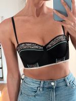 H&M Bralette BH schwarz mit Verzierung 75B Düsseldorf - Pempelfort Vorschau