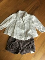 festliches Set - weiße Bluse+kurze graue niki Hose Gr. 68 / KANZ Bayern - Niederrieden Vorschau