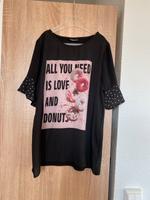 T-Shirt schwarz Janina M 38 all you need is love and Donuts Sachsen - Döbeln Vorschau