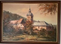 Ölgemälde mit Signierung Kirche Kapelle  E Brendel Saarbrücken-Halberg - Eschringen Vorschau