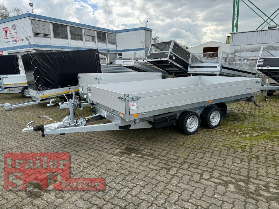 Tageszulassung Saris K3 406 204 3500 2 B E - 3500 kg Blattferdern - 3 Seitenkipper - mit Elektropumpe + Not + Staukiste + Stützen in Achim