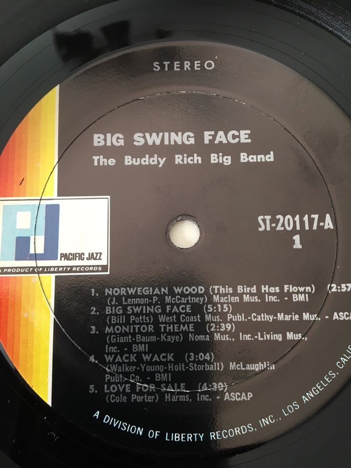 THE BUDDY RICH BIG BAND  BIG SWING FACE  VINYL JAZZ LP RAR in Füssen