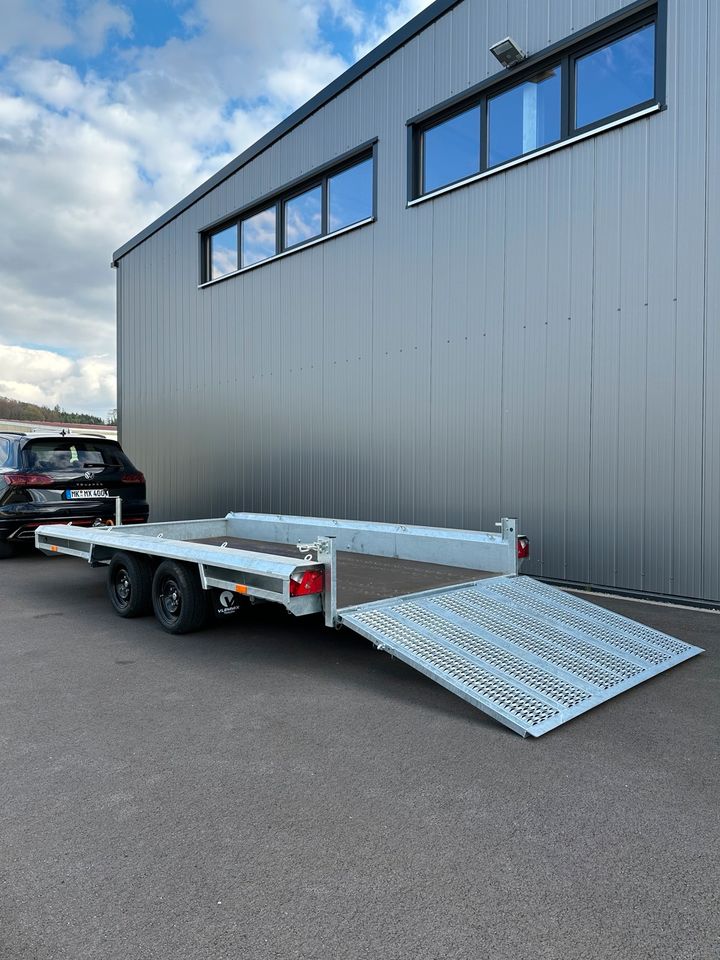 Zur Miete - 3,5t  Baumaschinenanhänger ,Baggeranhänger, Autotrailer, Transporter PKW in Neuenrade