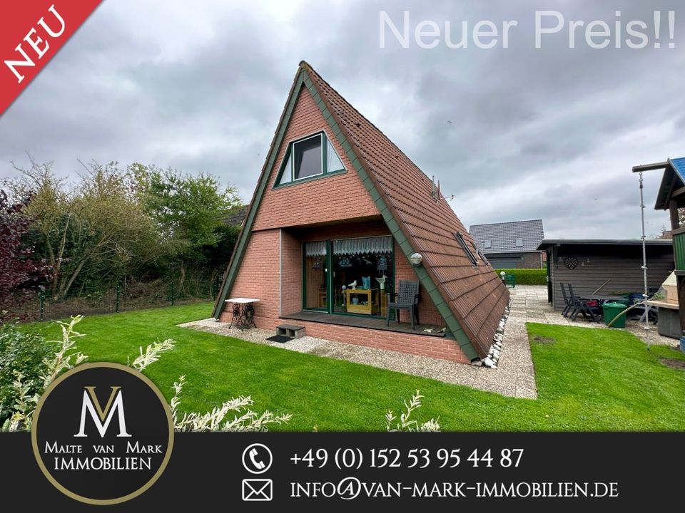 Neuer Preis!!  Ferienhaus, Nurdachhaus, Einfamilienhaus in Carolinensiel/Harlesiel in Wittmund