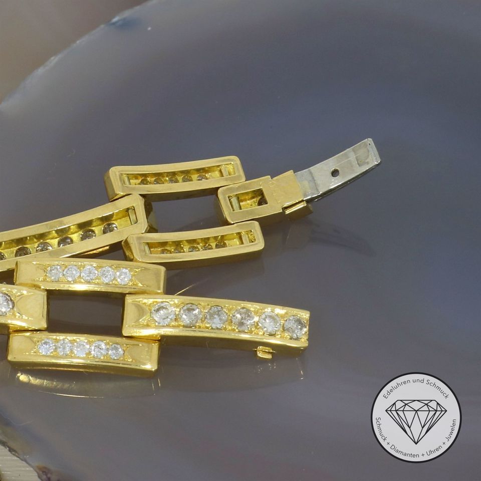 Wert 17.600€ Vintage Brillant Armband 750 Gold 18k XXYY M*198206 in Duisburg