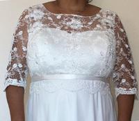 Romantisches Brautkleid mit reichlich Spitzenbesatz - Gr. 50 Niedersachsen - Lünne Vorschau