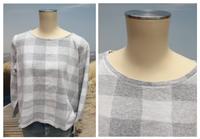 Cecil Damen Pullover karo Shirt  grau weiss boxy Schnitt XL 38 40 Nordrhein-Westfalen - Brühl Vorschau