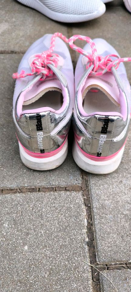 Blauer Schuhe Pink/durchsichtig silber gr 38 in Winnenden