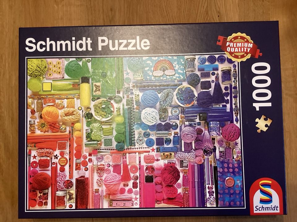 Schmidt Puzzle 1000 Teile Regenbogenfarben in Fürth