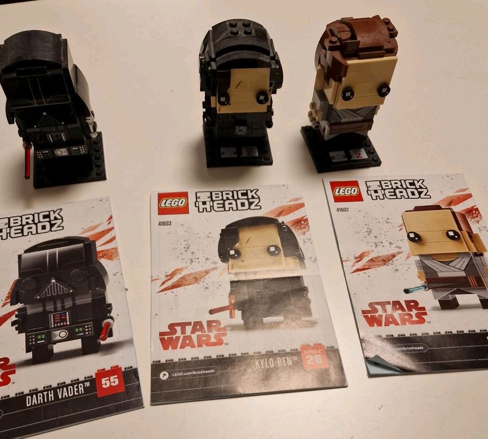 Lego brickheadz starwas Rey,kylo ren,darth.vader in Kressbronn am Bodensee