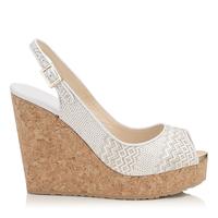 JIMMY CHOO Wedges Sandalen High heels Weiss 36,5 original Feldmoching-Hasenbergl - Feldmoching Vorschau