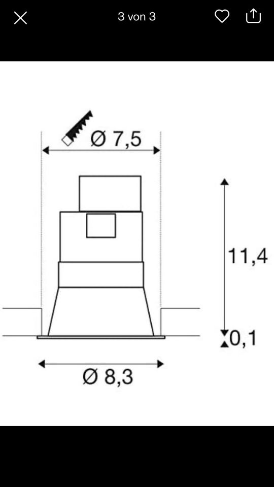 SLV LED Einbaustrahler / Spots / Deckenleuchten. in Neukieritzsch